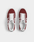 HEED NYC Women's Classic Red Wine Vegan Leather Sneaker